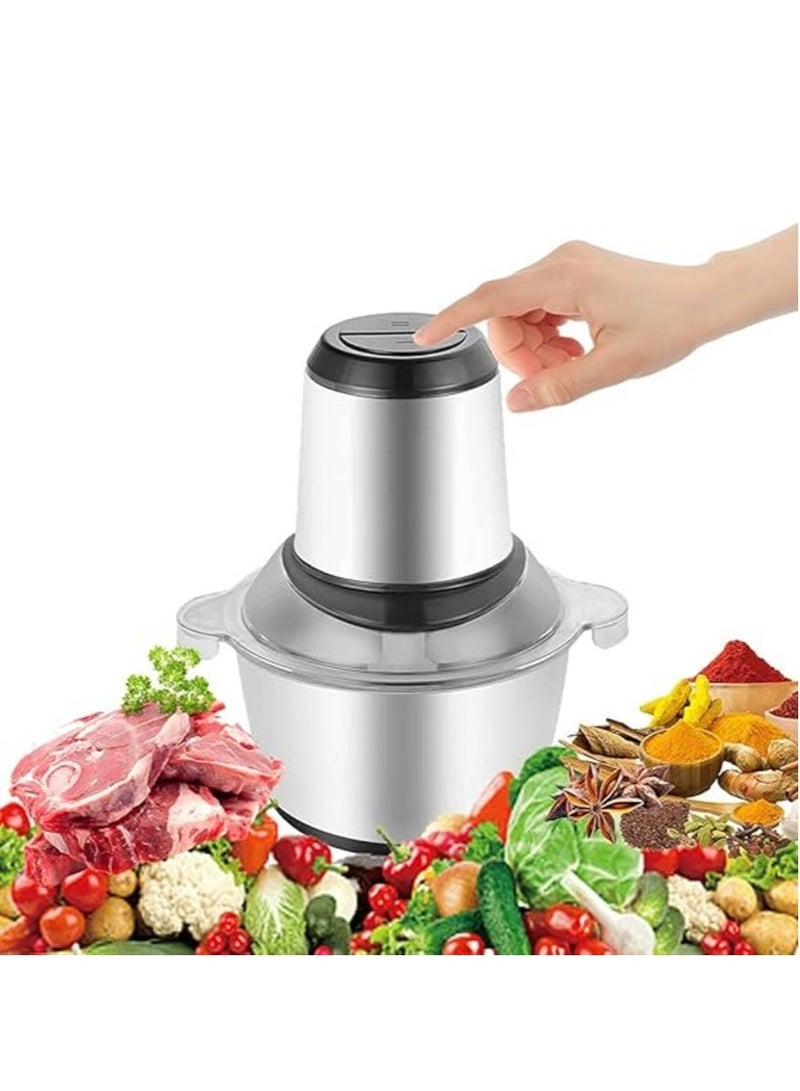 Electric 350W Steel Body Meat Vegetables Fruits Nuts Food Processor Mincer Mixer Grinder with Bowl  - Image 1