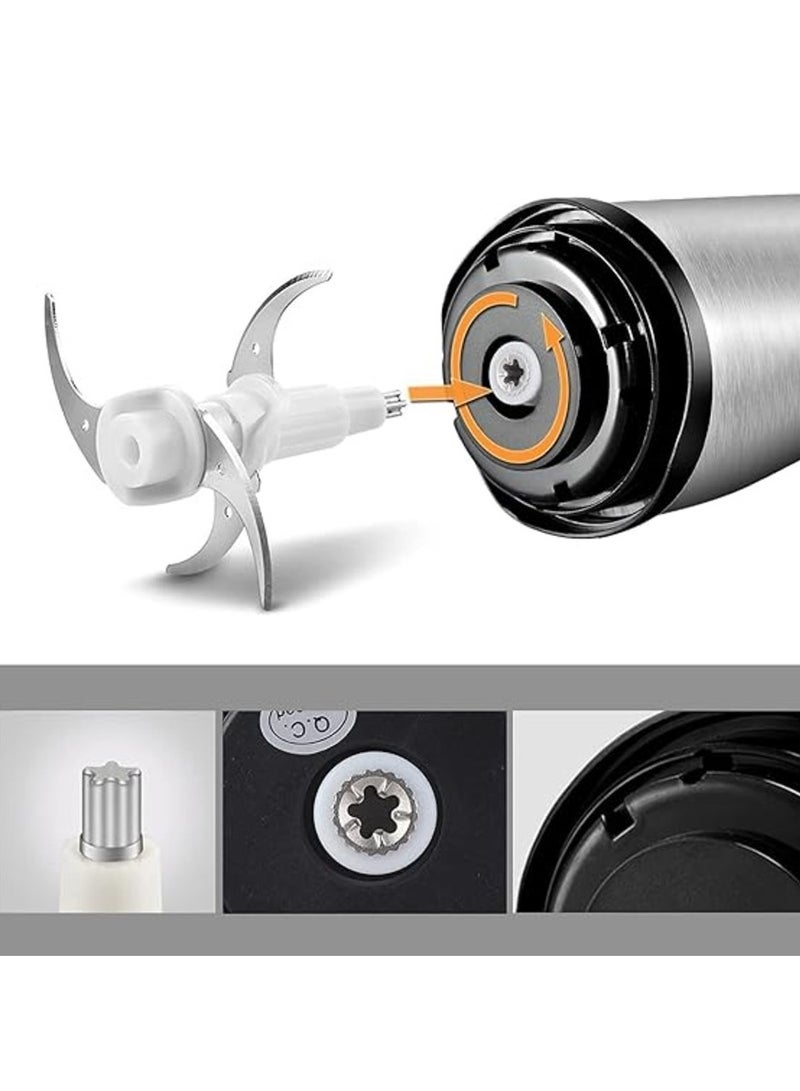Electric 350W Steel Body Meat Vegetables Fruits Nuts Food Processor Mincer Mixer Grinder with Bowl  - Image 4