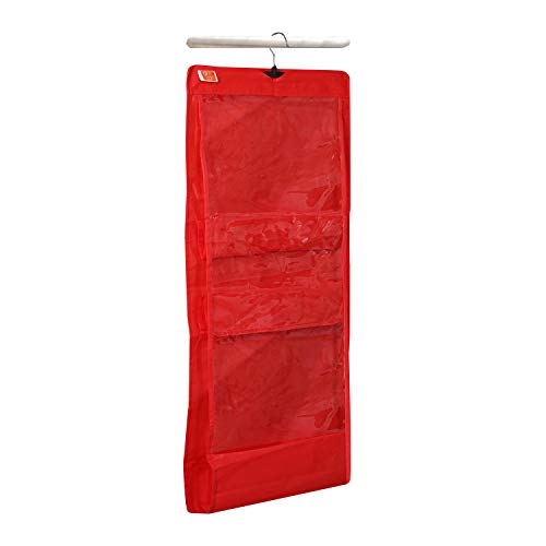 KANUSHI Industries® Large Purse Organizer for Ladies Handbag/Purse Hanger for Wardrobe (Color - Red) - Image 4