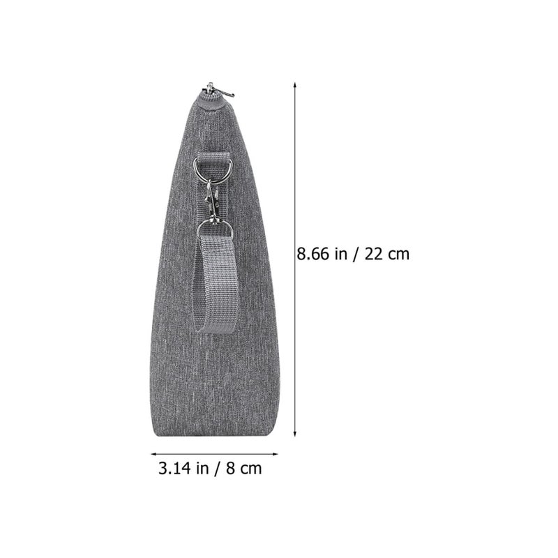 Insulated Milk Bottle Storage Pouch Thermal Feeding Tote Bag Portable For Outdoor Nursing Gray - Image 3