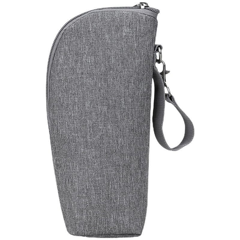 Insulated Milk Bottle Storage Pouch Thermal Feeding Tote Bag Portable For Outdoor Nursing Gray - Image 2