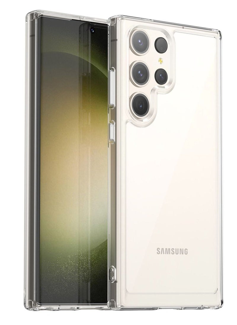 Raxoom Shockproof Slim Lightweight Crystal Hybrid Bumper Clear Case for Samsung Galaxy S23 Ultra - Image 1