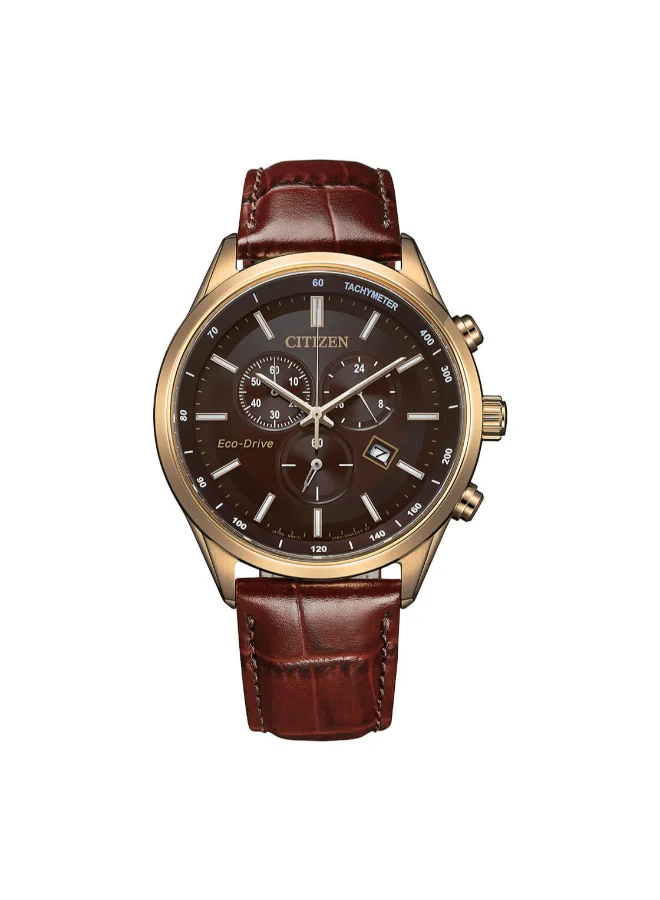 CITIZEN Men's Calf Leather Automatic Watch AT2573-07X - 42 mm