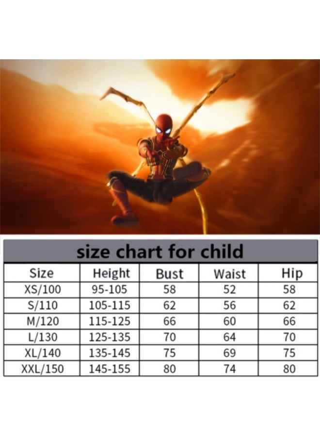 GGEROU - Spider Man Costume Cosplay Set with Launcher Spider Gloves for Kids,3D Style Superhero Role-playing Full Bodysuit with Spider-Man Shock Slinger - Image 1