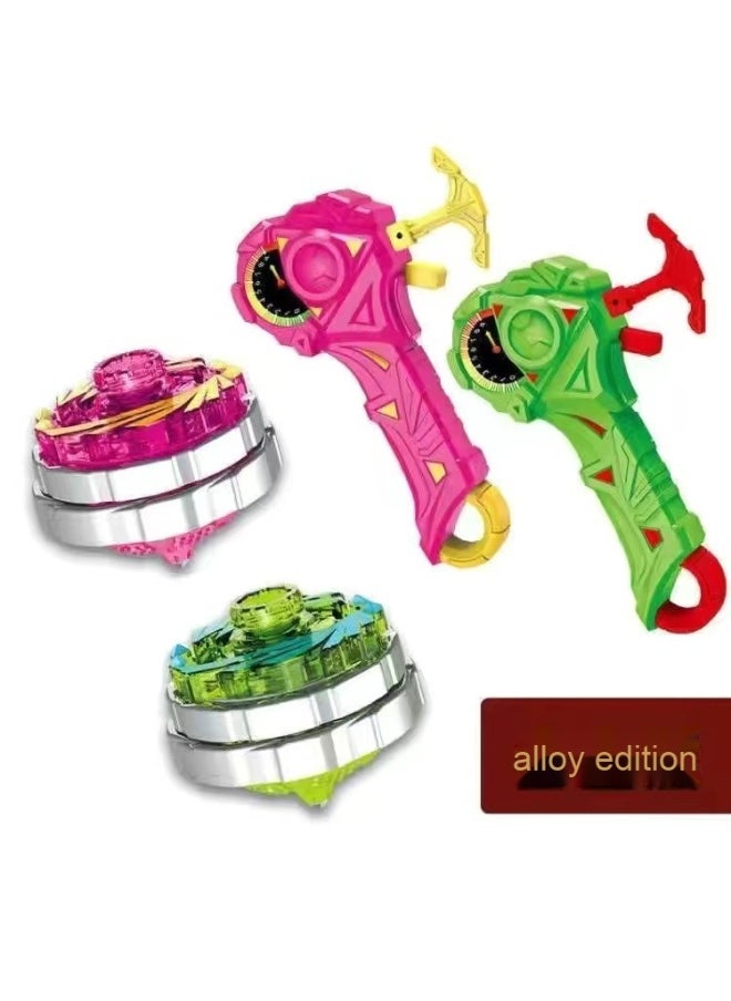 Generic - Dual Battle Super Burst Top Toy - Boys' Magical Alloy Beyblade with Light and Pull String Fusion Top - Image 1