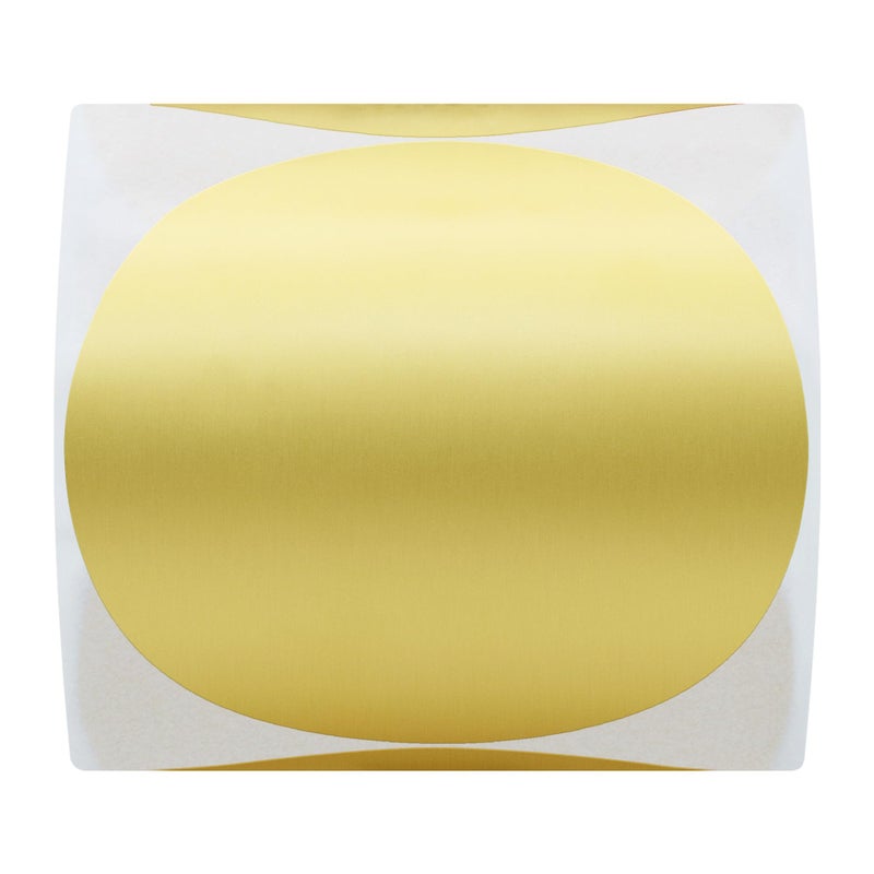 Hybsk Round Color Coding Circle Dots Labels Warehouse Inventory Organizer Stickers (3 inch, Gold) - Image 2