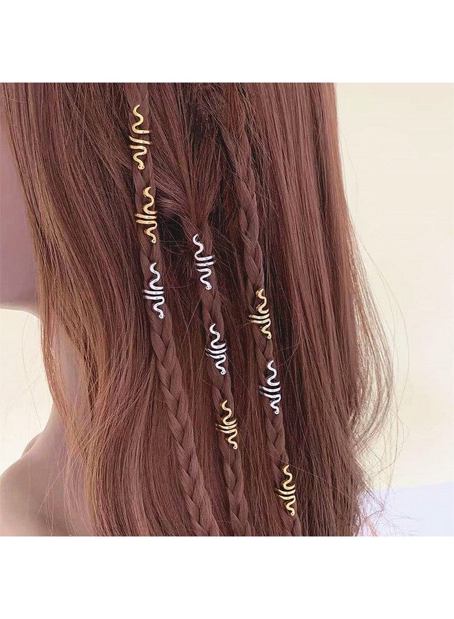 BPNHNA 18 Pcs Hair Spiral Beads Snake Braids Coil Dreadlock Metal Cuffs Loc Hair Jewelry Hair Wraps Accessory Clips Decoration - Image 5