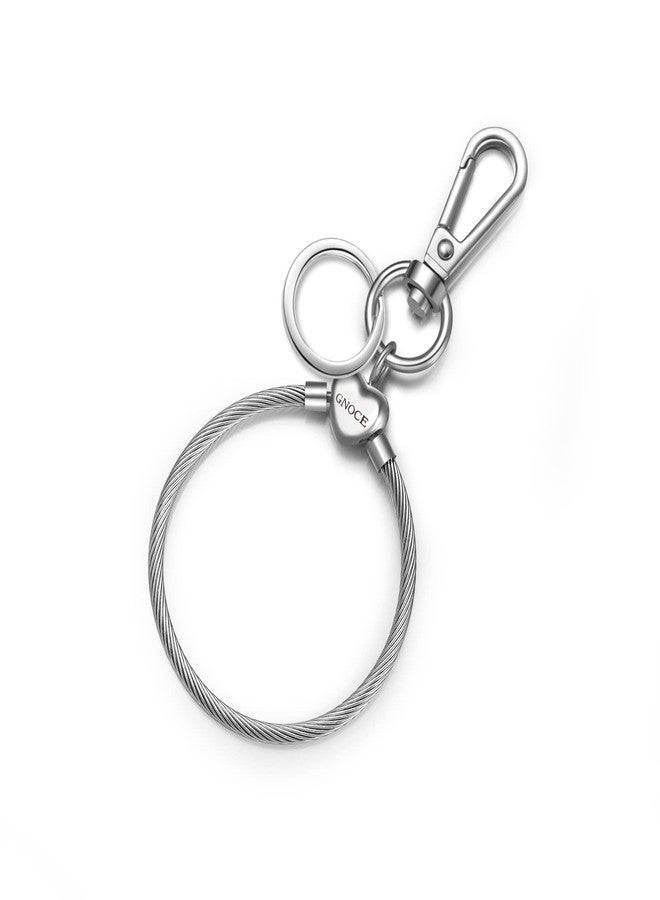 GNOCE Versatile Charm Holder & Key Chain Stainless Steel Charms Bracelet Gift For Women Wife - Image 2