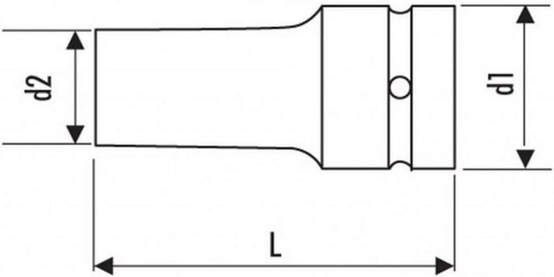 Britool E113615B Drive Impact Deep Socket - Image 2