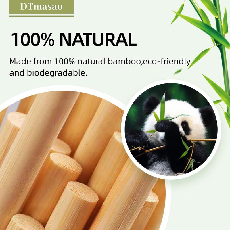 Dtmasao 1/4 x 12 Inch 25 PCS Dowel Rods Wood Sticks Wooden Dowel Rods - Unfinished Bamboo Sticks - for Crafts and DIYers - Image 2
