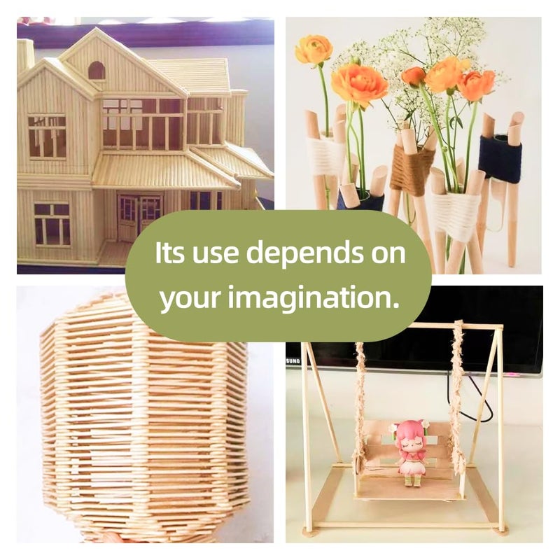 Dtmasao 1/4 x 12 Inch 25 PCS Dowel Rods Wood Sticks Wooden Dowel Rods - Unfinished Bamboo Sticks - for Crafts and DIYers - Image 5
