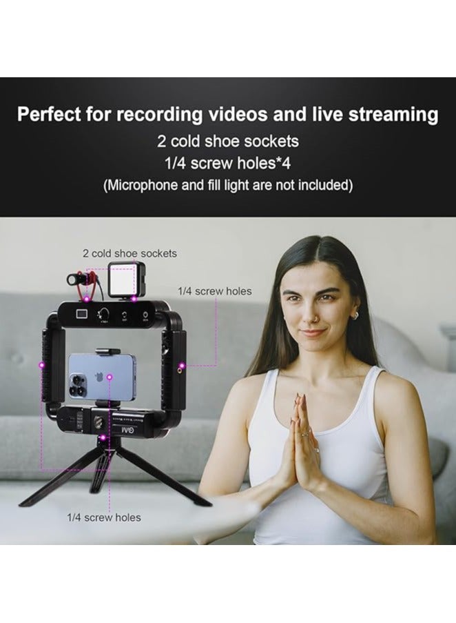 GVM GVM TL‑15RS 15 W RGB + Bi‑Color On‑Camera LED Video Light – Dual Hot‑Shoe, Bluetooth App Control & Built‑in NP‑F Battery  - Image 4