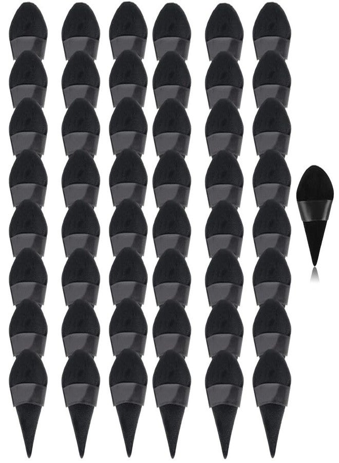 SUNISA 49 Pieces Triangle Cosmetic Loose Powder Puffs Washable Reusable Soft Plush Foundation Sponge for Face Body Wet Dry Makeup Tool- Multicolor Pack of 49 - Image 1