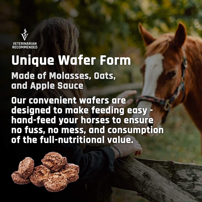 Majesty's Omega Wafers - Superior Horse/Equine Skin, Coat, and Immune Support Supplement - Omega 3, 6, 9, and Biotin (Peppermint, 2 Pack(120 Count Total)) - Image 4