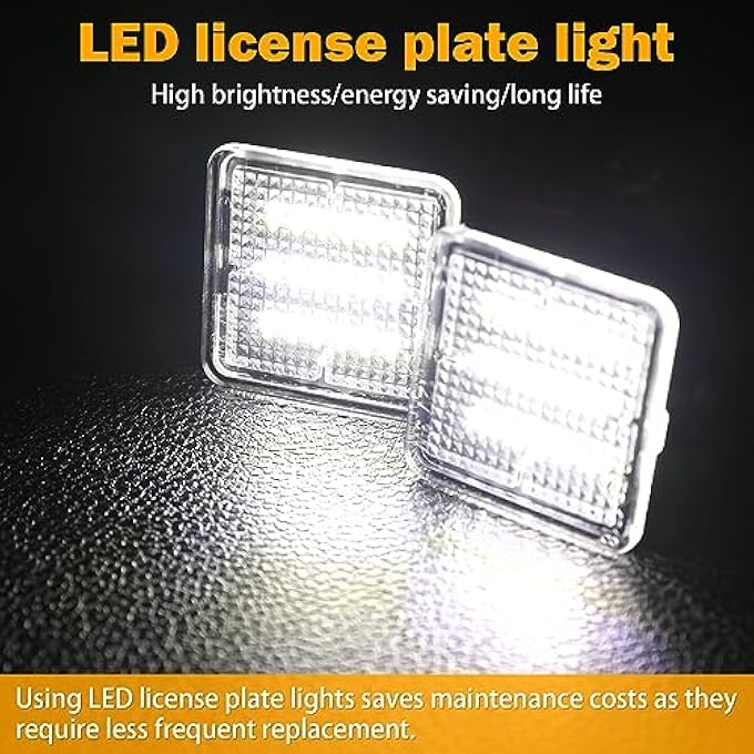KanSmart Led License Plate Light Compatible With 20162023 Toyota Tacoma  20142021 Tundra License Plate Lights Assembly Tag Lamp 6000K White - Image 3