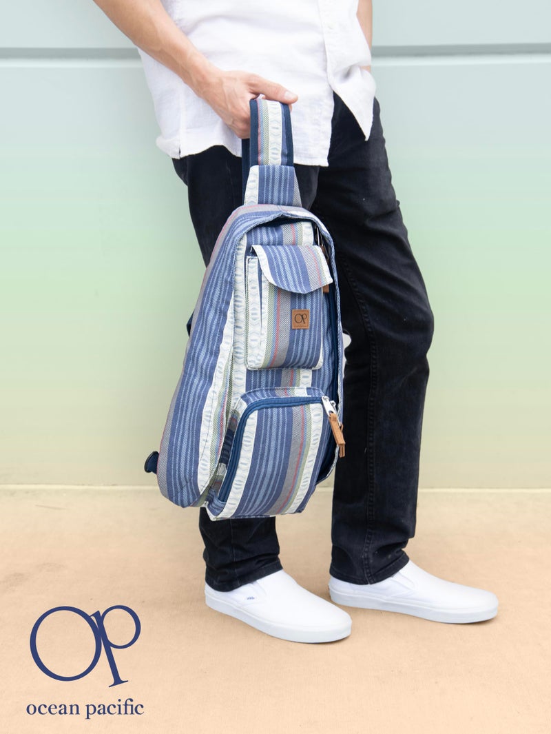 Ocean Pacific Crossbody Sling Bag for Everyday Use, Travel, Work - Casual Daypack for Men Women (Navy) - Image 2