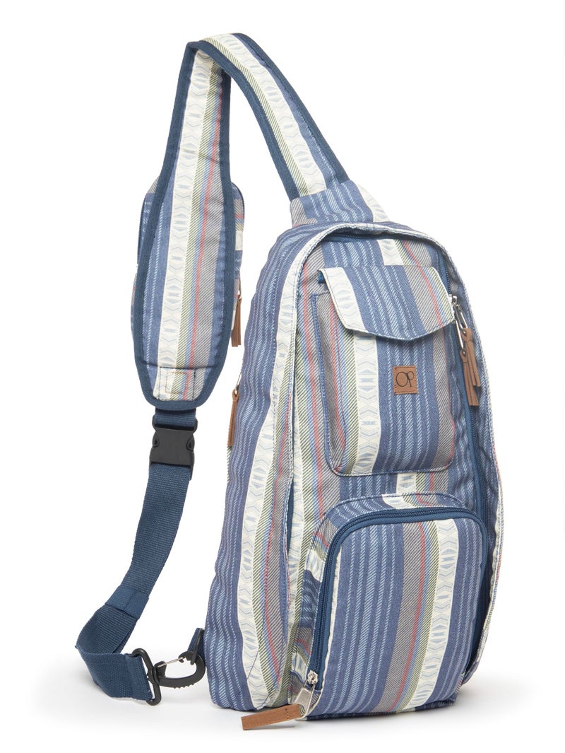 Ocean Pacific Crossbody Sling Bag for Everyday Use, Travel, Work - Casual Daypack for Men Women (Navy) - Image 1