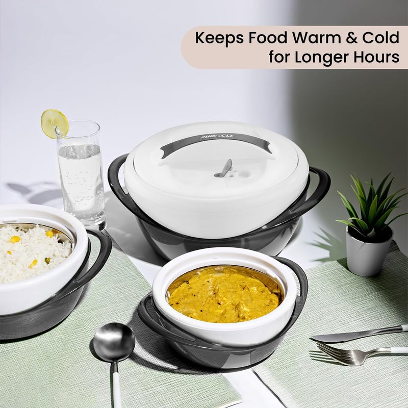 Pinnacle Large Insulated Casserole Dish with Lid 3.6 qt. Elegant Hot Pot Food Warmer/Cooler -Thermal Soup/Salad Serving Bowl Stainless Steel Hot Food Containerâ€“Best Gift Set for Moms - Image 5