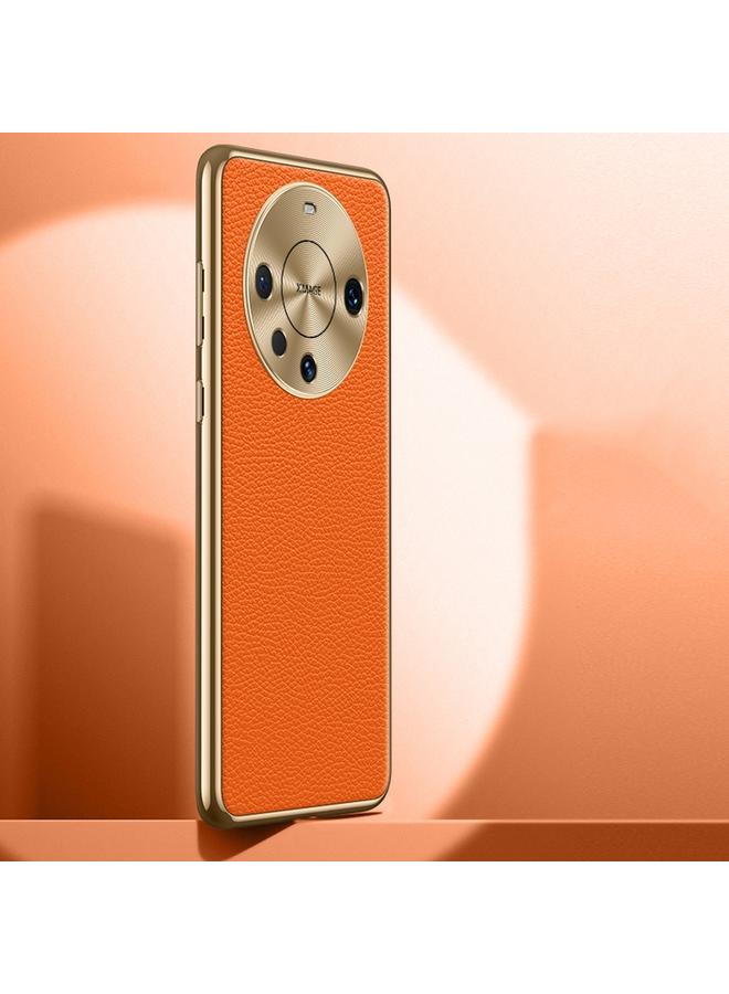 S-TOP Case For Huawei Mate 60 Pro Litchi Texture Genuine Leather Phone Case - Image 1