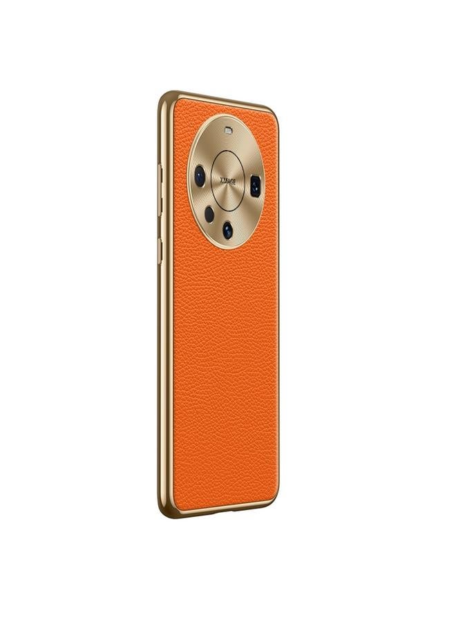 S-TOP Case For Huawei Mate 60 Pro Litchi Texture Genuine Leather Phone Case - Image 2