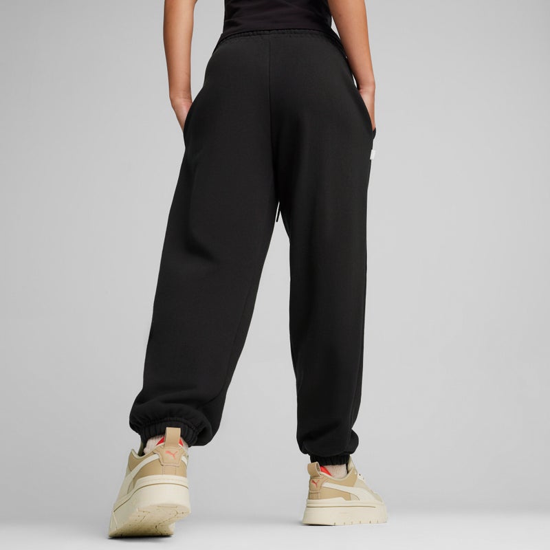 PUMA INFUSE Womens Black Relaxed Sweatpants - Image 4