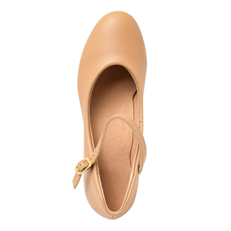 ARCLIBER Brown Character Shoes for Women Ankle Strap 1.55" Dance Heels for Ballroom Salsa Tango-10.5 - Image 3