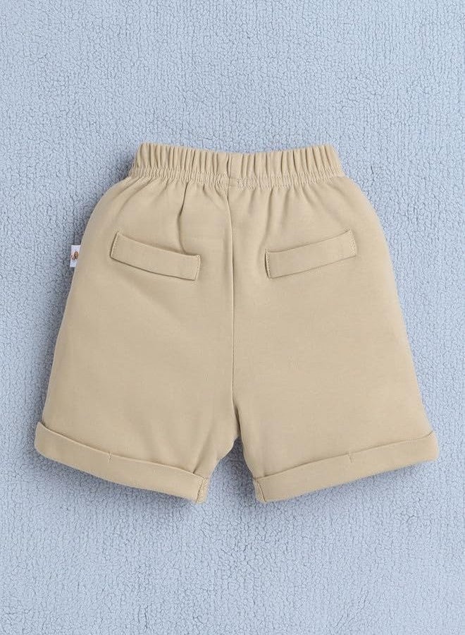 BUMZEE Boys Cotton Shirt Waistcoat & Short Set With Applique Bow Black & Beige - 12-18 Months - Image 5