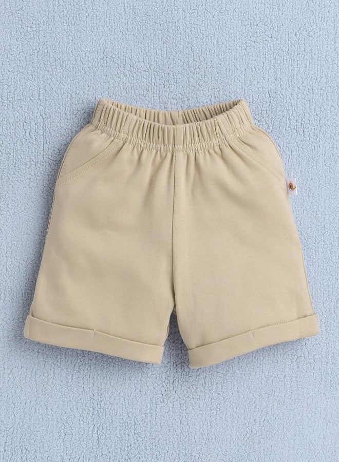 BUMZEE Boys Cotton Shirt Waistcoat & Short Set With Applique Bow Black & Beige - 12-18 Months - Image 4