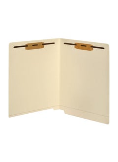 [IN]PLACE Office Depot End Tab Fastener Folders 2 Bonded Fasteners Straightcut Tabs Letter Size Manila Box Of 50 Om01434  - Image 3
