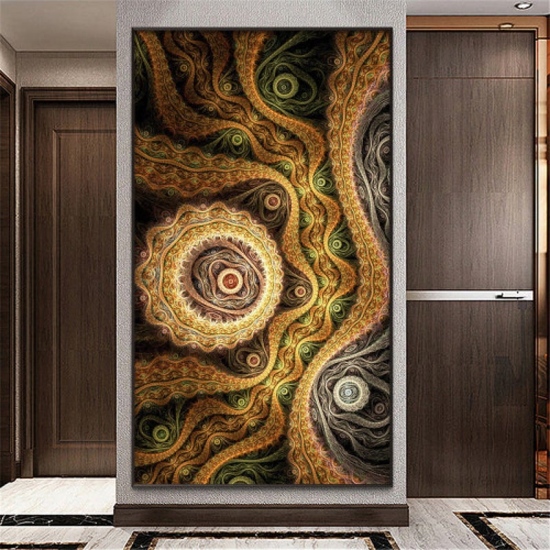 Marktna Modern design canvas painting with a hollow frame, size (50×70), one piece - Image 1