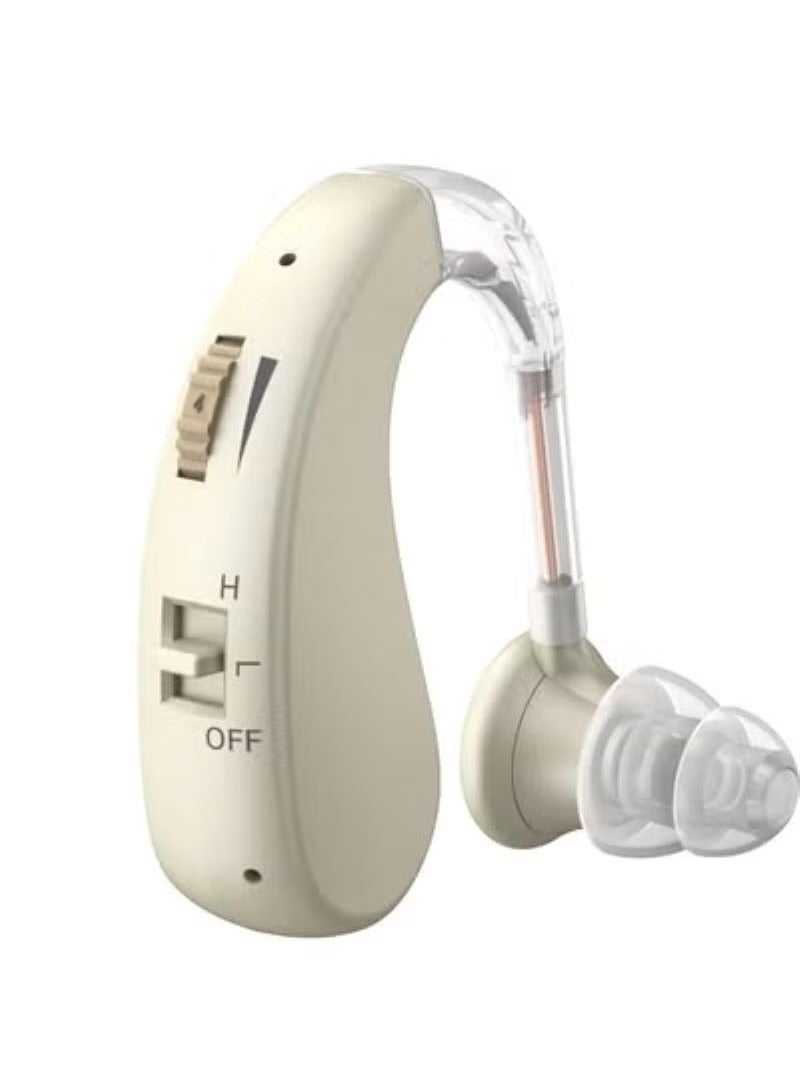 Furtey Rechargeable Wireless Hearing Aid for Elderly - Single Ear Behind-The-Ear Amplifier with Noise Reduction & Voice Enhancement, Portable Charging Case for Hearing Loss Assistance (Comfort Fit Design)  - Image 1