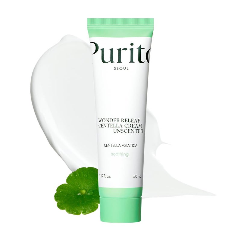 PURITO Centella Unscented Cream, Korean Centella, for All Skin Types, Soothing, Facial Cream for face, K-Beauty, Korean Skin Care, 50ml 1.7 fl.oz - Image 1