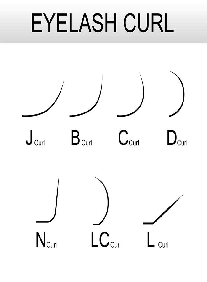 NAGARAKU Eyelash Extensions Individual Lashes 0.15 Thickness Curl-LD 7-15mm Mix Synthetics Classic 16 rows Matte Black Soft Natural (0.15 Thickness, LD curl) - Image 4