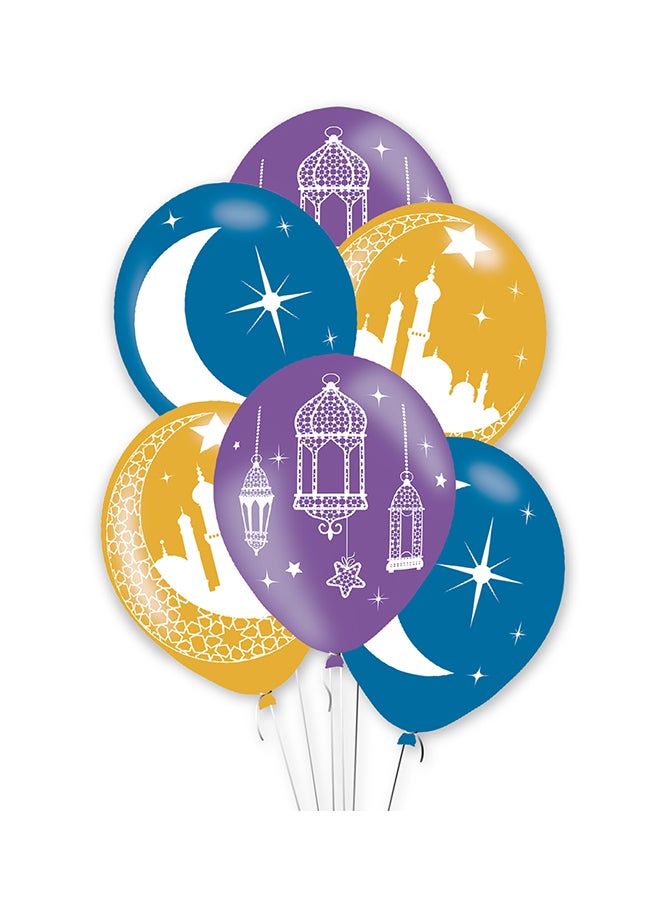 Amscan 15-Piece Eid Mubarak Latex Balloons 11 Inch - Image 1