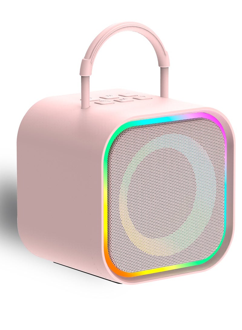 Karaoke Machine for Kids & Adults, Mini Portable Bluetooth Speaker with 2 Microphones, Home Party Karaoke Speaker - Image 1