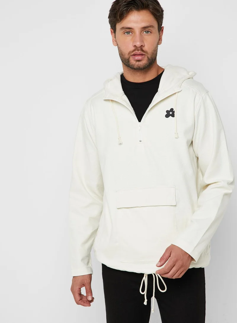 CONVERSE Golf Le Fleur Anorak Natural Hoodie