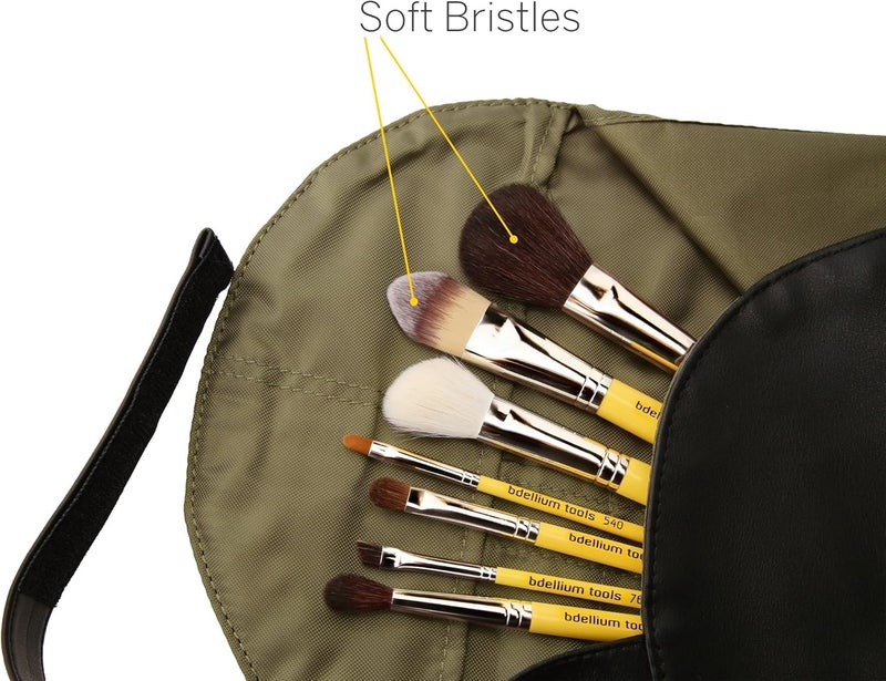 Bdellium Tools Studio Line Basic Brush Set with Yellow Handles - Image 4