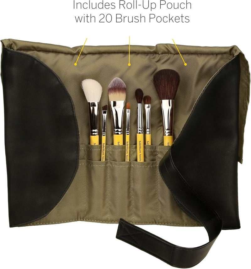 Bdellium Tools Studio Line Basic Brush Set with Yellow Handles - Image 3