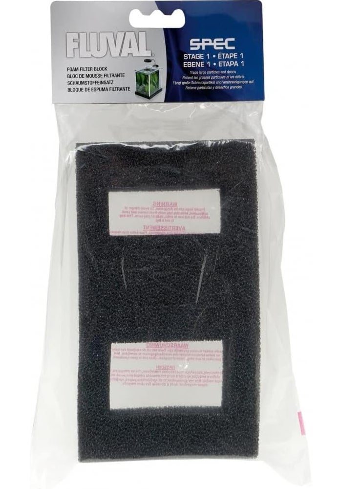 Fluval Spec Foam Filter Block - Replacement Aquarium Filter Media for Large Breeds - Image 1