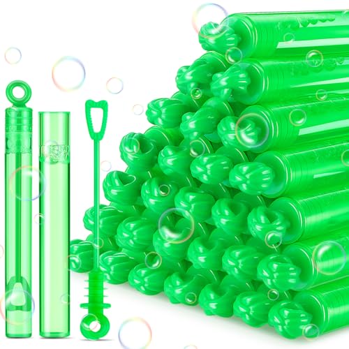 Shappy 24 Pcs Mini Bubble Wands Bulk for Kids Party Favors Small Bubbles for Birthday Gifts Goodie Bag Stuffers Outdoor Summer Toys Toddlers Boys Girls Green - Image 1