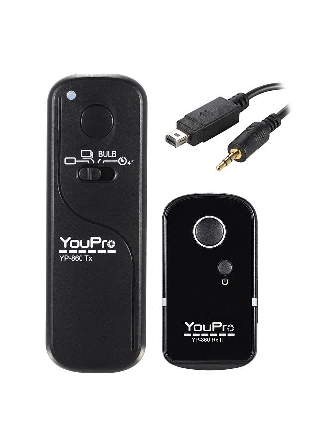 YP-860 DC2 2.4G Wireless Remote Control Shutter Release Transmitter Receiver 16 Channels for Nikon D5000 D750 D7100 D7200 D7000 D600 D610 D5500 D3300 D3200 D3100 D5300 D5200 D5300 DSLR Camera