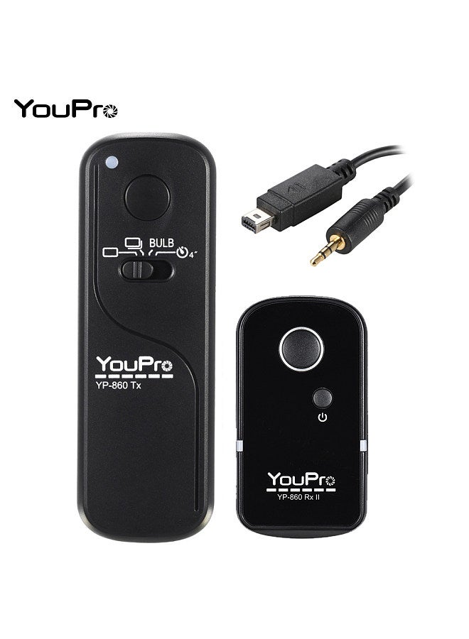 YP-860 DC2 2.4G Wireless Remote Control Shutter Release Transmitter Receiver 16 Channels for Nikon D5000 D750 D7100 D7200 D7000 D600 D610 D5500 D3300 D3200 D3100 D5300 D5200 D5300 DSLR Camera