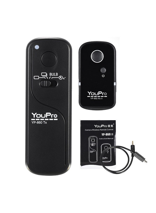 YP-860 DC2 2.4G Wireless Remote Control Shutter Release Transmitter Receiver 16 Channels for Nikon D5000 D750 D7100 D7200 D7000 D600 D610 D5500 D3300 D3200 D3100 D5300 D5200 D5300 DSLR Camera