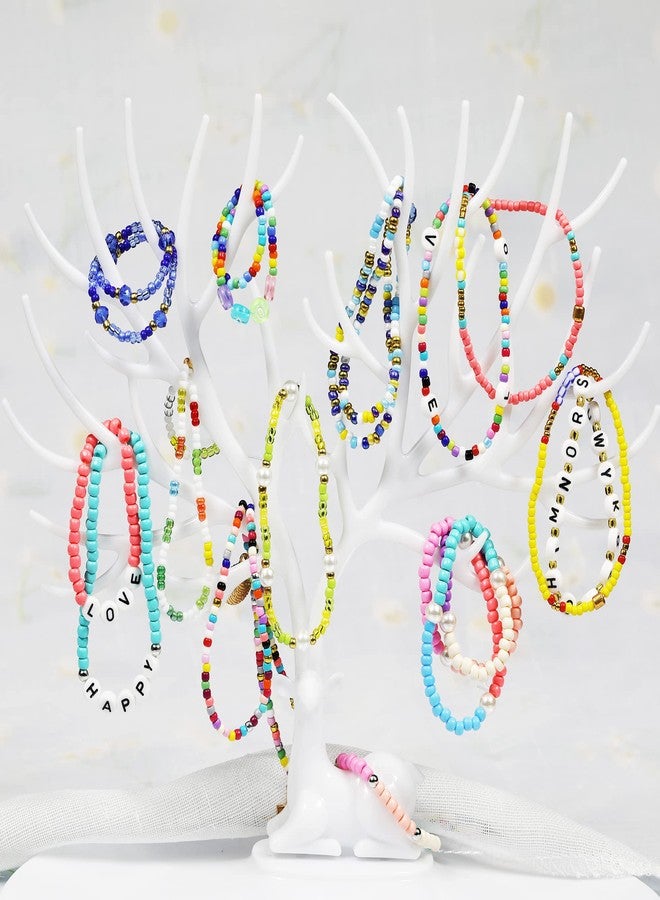 KERGAEN Size 2mm 12/0 Seed Beads About 15600pcs, Small Seed Beads Supplies with Elastic String,Jump Ring and Charms for Making Earring,Bracelet and Jewelry (650Pcs/Color, 24 Colors) - Image 4