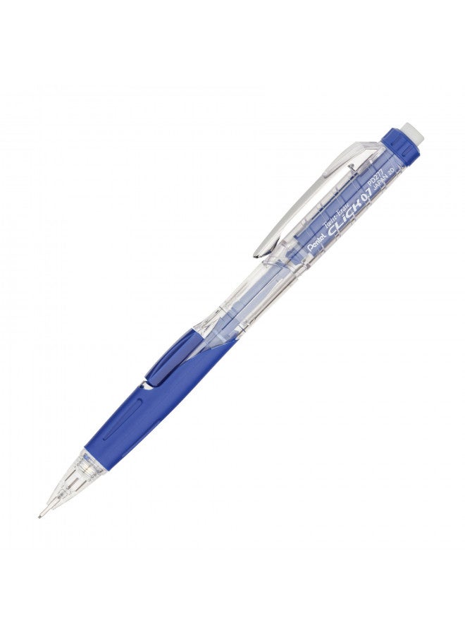 Pentel Twist-Erase Click Mechanical Pencil, 0.5 Mm, Hb (#2.5), Black Lead, Blue Barrel - Image 2