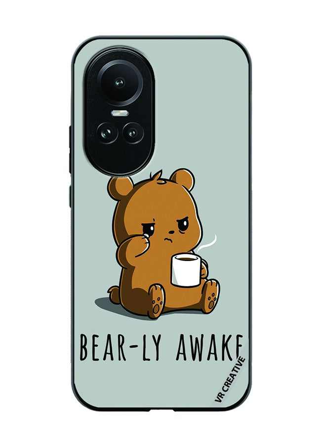 VR CREATIVE Protective Case Cover For Oppo Reno 10 Bearly Awake Design Multicolour - Image 1