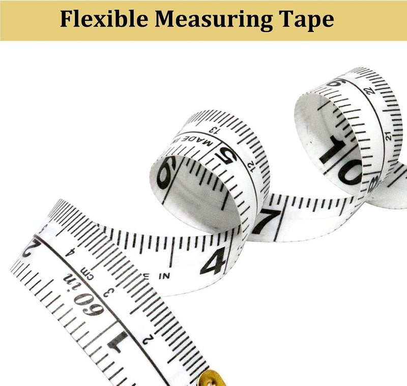 AquaFalcon Measuring Tape for Body Measurements, Soft Tape Measure Double Scale, Has 150 Centimetre Scale on Reverse and Front 60 Inch - Image 3