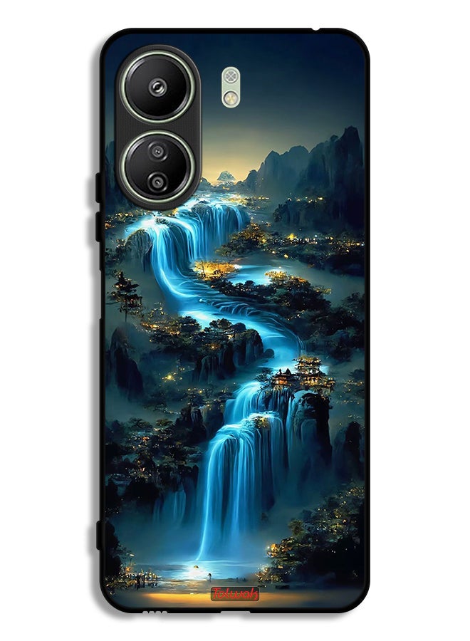 Tolwak غطاء حماية Xiaomi Redmi 13C بفن الشلال - Image 1