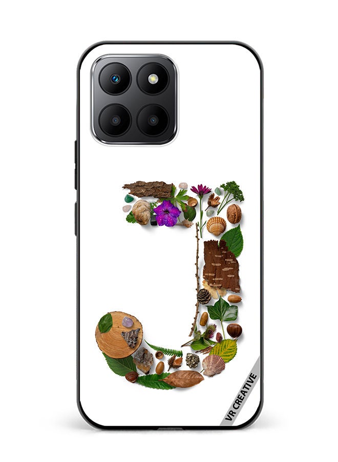 VR CREATIVE Protective Case Cover For Honor 70 Lite Alphabet J Design Multicolour - Image 1