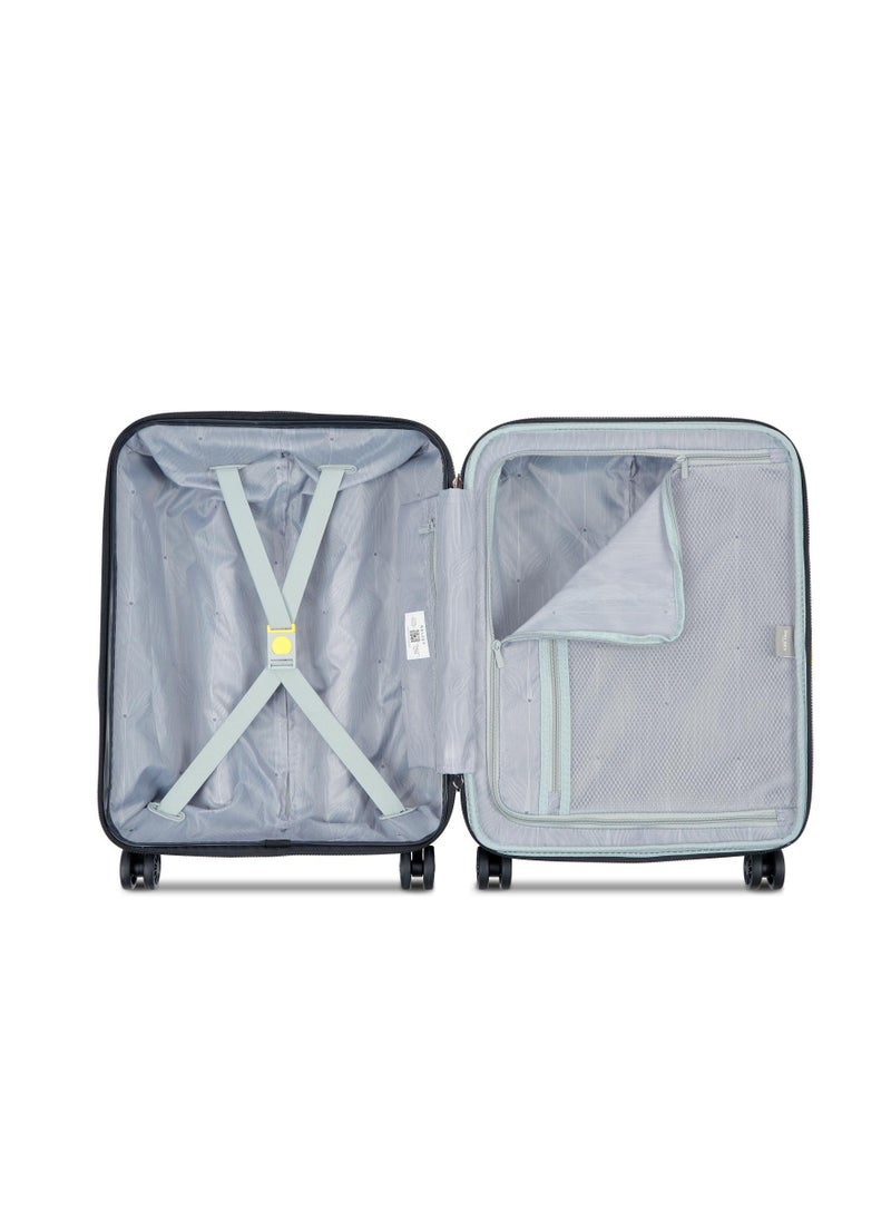 DELSEY Paris Depart Hard 61cm Hardcase Expandable 4 Double Wheel Cabin Luggage Trolley Case - Navy Blue  - Image 2